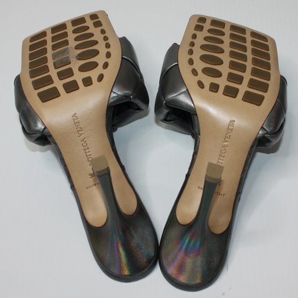Women Bottega Veneta Lido Mule Sandal Shoes in Oyster size EU 39.5 or US 9.5 New $1500